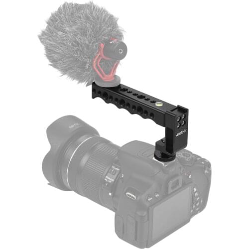 Andoer Camera Handle Grip Top Handle Grip with Dual Cold Shoe Base for Canon EOS Nikon Sony A7 A9 Pentax Olympus DSLR