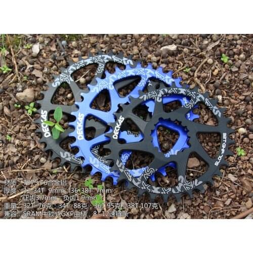 DECKAS GXP Bicycle Crankset Mountain Bike 32T 34T 36T 38T Oval Chainring for Sram XX1 XO1 X1 GX XO X9 crankset MTB Parts