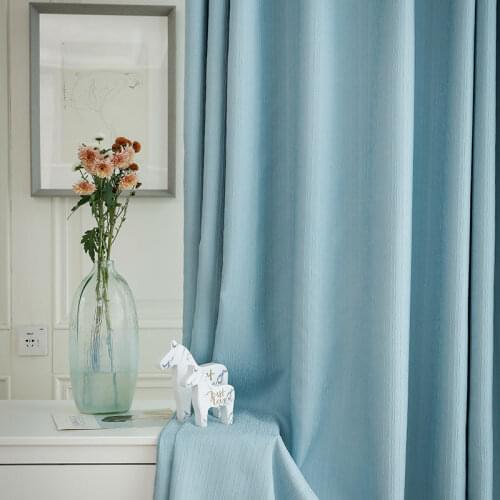 Light Luxury Jacquard Pattern Fabric Nordic Curtain New Modern Curtains for Living Dining Room Bedroom Blackout Curtain