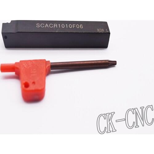 SCACR1010F06 10*10*80mm 80degreeCNC Lathe External Cutting Tool Right Holder For CC**0602 inserts