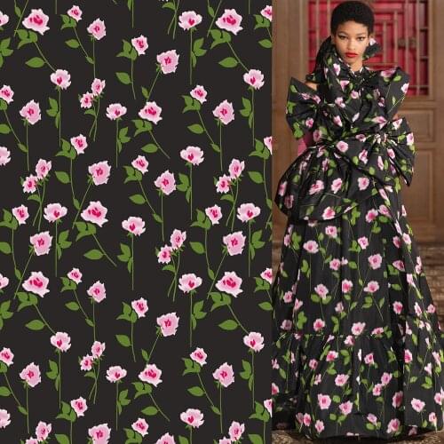 Spring and Summer Brand Artificial Silk Digital Printing Fabric Advanced Custom-Made Clothes Dress Shirt Fabric