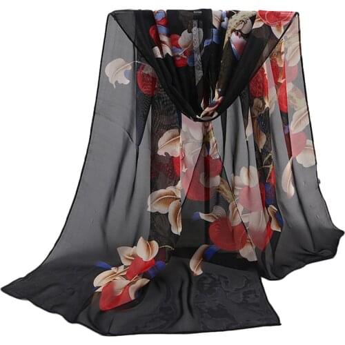High Quality Gorgeous Elegant Scarves Shawl Women Vintage Jacquard Parisian Floral Shawl Soft Scarf Wraps Echarpe Femme Hiver