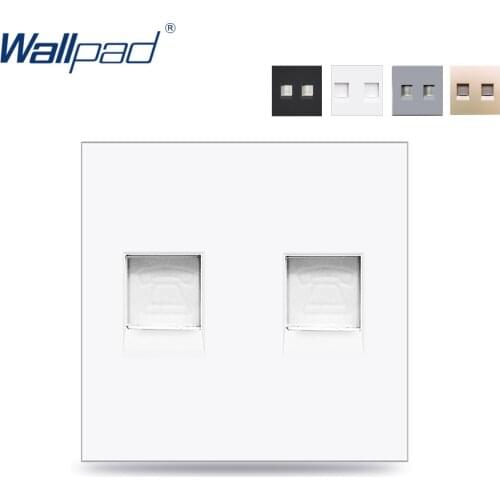 Wallpad Double Tel Socket RJ11 Ports Function Key For Module only 52*52mm