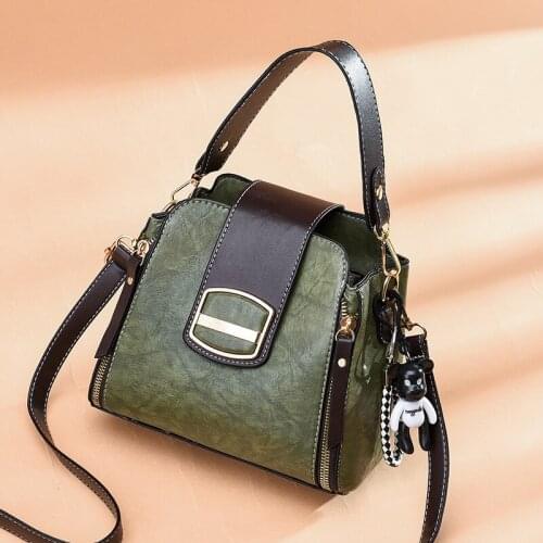 Womens Handbags 2021 Summer and Autumn New Trendy Fashion All-match Womens Bucket Bag Shoulder Messenger Bag Women