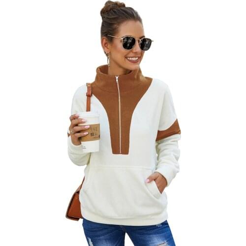 Womens Winter Warm Pullover Holiday Traveling Long Sleeve Sweater Contrast Color Splicing Top Soft Warm Cool Pullovers