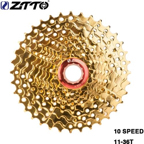 ZTTO Gold Golden MTB Bike 10 Speed 11-36T Cassette 10s 36t sprocket 10v k7 for Parts M590 M610 XT M785 SLX M670 M975 k7 NX GX