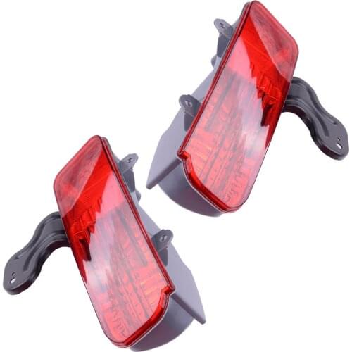 1Pair Car ABS Rear Tail Bumper Fog Light Lamp Cover Fit For Honda CRV CR-V 2015 2016