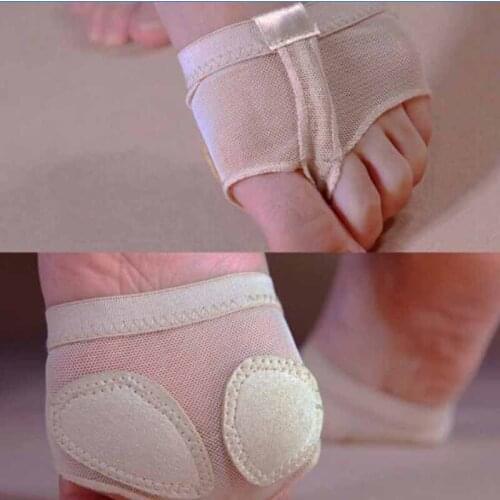 1 Pair Foot Protector Forefoot Dance Paws Cover Toe Undies Shoes Ballet Gymnastics Dance Latin Practice Foot Set Front