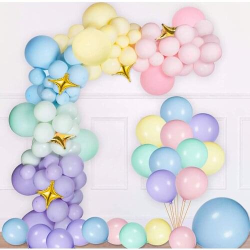 10/20/30/40pcs 10inch Sweet Macaron Balloon Candy Color Pure Latex Balloons Wedding Decoration Air balloons Party Events Supply