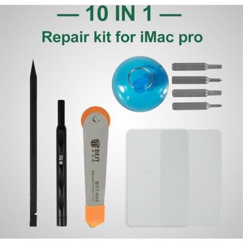 10 in 1 BST-503 Precision Screwdriver bits Spudger Tweezers Disassemble Pry Opening Tool Kits Repair For iMac Pro Computer