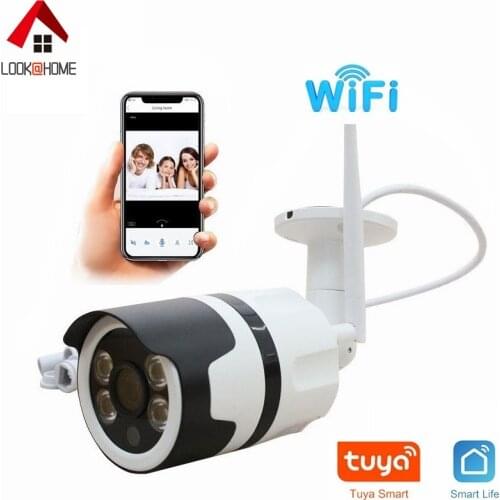 1080P Surveillance Cameras with WiFi IP Camera Tuya Smart APP Outdoor Waterproof Video Surveillance Bullet Security CCTV Camera