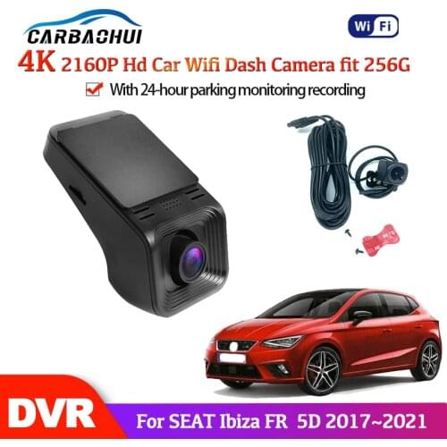 4K HD 2160P Car DVR Dash Camera Video Recorder camera For SEAT Ibiza FR 2017 2018 2019 5D high quality full HD night vision