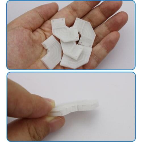 6PCS 10mm 4 Pin L Shape Connector RGB LED Strip 90 Degree Corner Connectors for 5050 3528 RGB LED Strip Light