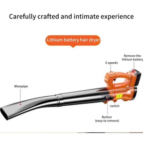 800W Snow Blower Adjustment Infinitely Variable Speed Industrial Leaf Blower Storm Fan With Power Tool