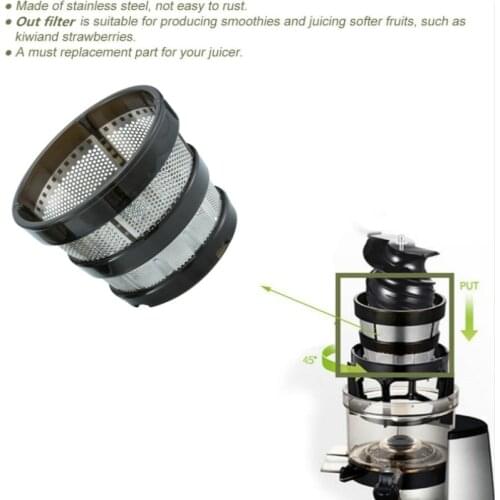 For Hurom second generation juicer deep groove coarse mesh filter accessories, HU1100/SBF11 series coarse mesh filter