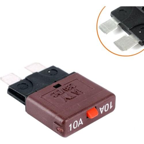 Car fuse 10A / medium reset fuse breaker / overload protector / plug-in fuse plug