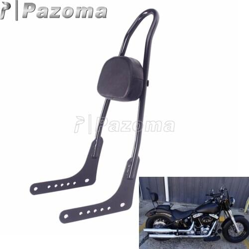 Backrest Motorcycle Passenger Back Rest Pad Retro Sisy Bay Kit For Harley Softail Low Rider Fat Boy Street Bob Breakout 18-2020