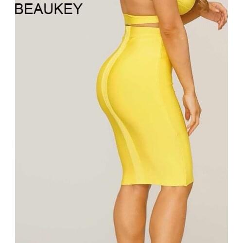 Юбки-карандаши с завышенной талией BEAUKEY China At AliExpress