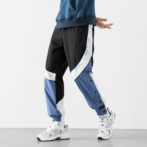 2021 Man Streetwear Casual Harem Pants Hip Hip Male Trousers Spring Autumn Rock Black RED MenS Pocket Pants Fashions Joggers