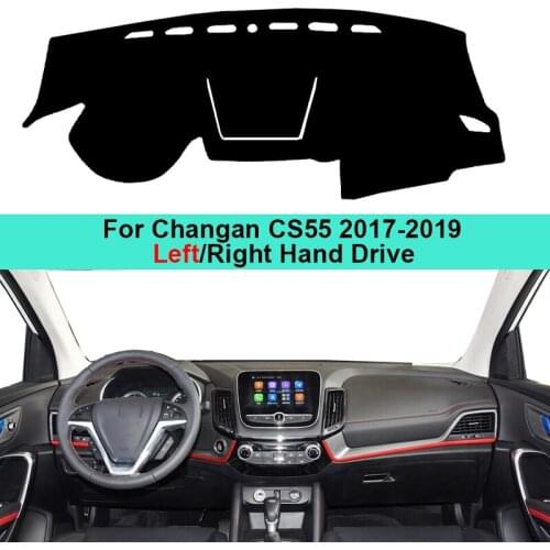 Car Dashboard Cover Dash Mat Carpet For Changan Chana CS55 2017 2018 2019 Sun Shade Pad Cushion Anti-Sun Anti-UV Anti-dirty