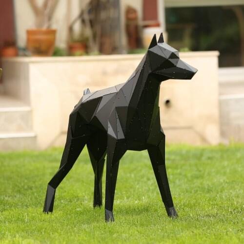 DOBERMAN XL - 3 Dimension Metal Doberman Sculpture