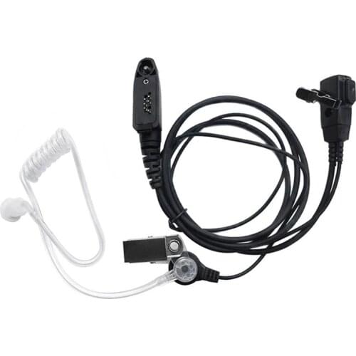 Air Tube Earpiece Headset Mic for Motorola GP328Plus GP344 GP388 GP328-Plus Anysecu F22 F25 W5