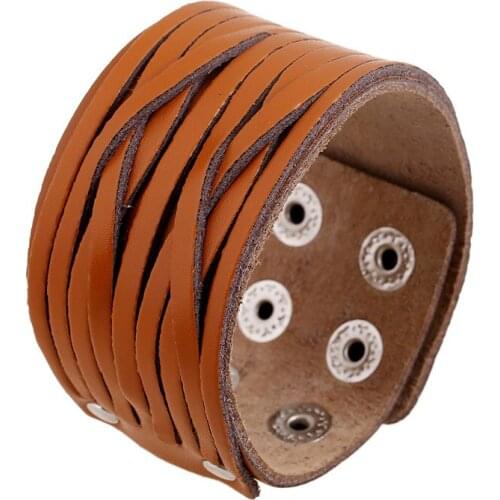 Classic Braided Bracelets Wide Bracelet Men Jewelry Leather Bracelets and Bangles Handmade Woven Christmas Gifts Male Bracelet