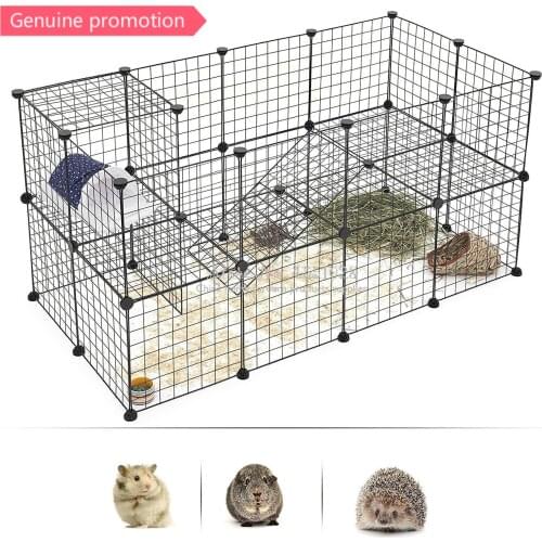 Genuine Promotion Combination Wire Mesh Pet Cage Dog Cat Rabbit Cage Fence Iron Cage Guinea Pig Metal Hamster Cages