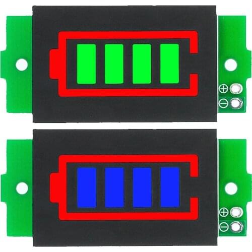 1S 2S 3S 4S Single 3.7V Lithium Battery Capacity Indicator Module 4.2V Blue Display Electric Vehicle Battery Power Tester Li-ion