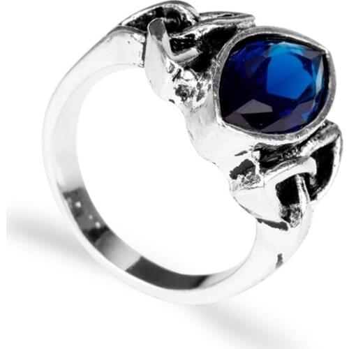 MQCHUN Rings With Crystals