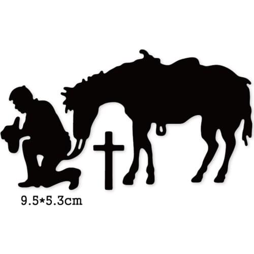 Men Memorial Metal Cutting Dies Cross Stencil for DIY Scrapbooking Album Embossing Paper Cards Decorative Crafts Die Cuts