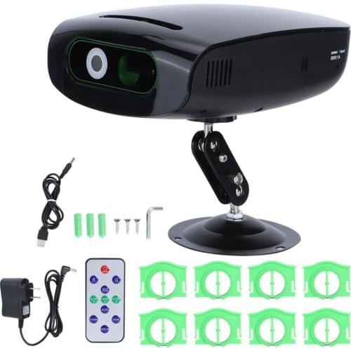 Remote Control Disco Light Laser Projector Stage Projection Lamp 5V Colorful Light For Home KTV Bar DJ Party Christmas Wedding