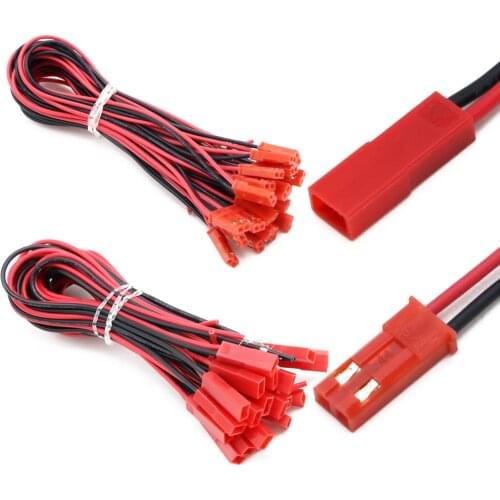JST Connect Wire,10pair/lot 100mm/150mm/200mm JST Male Female Connector Plug For RC Lipo Battery Drone Car Truck Quadcopter DIY