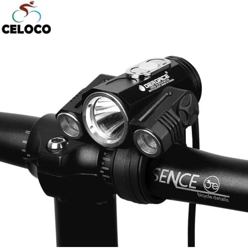 Bike Light XM-L T6 LED headlight Flashlight for bicycle,Rechargeable Cycling Light Rainproof bicycle front lamp,bike accessories