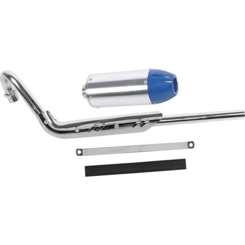 Stainless pipe exhaust manifold Motorcycle Exhaust Systerm Pipe Muffler Silencer Universal for 110CC 125CC 140CC Motorbike