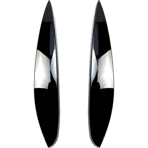 Bright Black Headlight Eyelids Eyebrows for Mercedes Benz Smart 2014+ Car Sticker