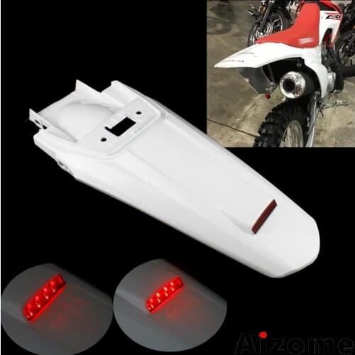 Dirt Bike LED Taillight Mud Guard Rear Fender For Honda CRF230F CRF 230 2015-2019 Enduro Red Stop Light Mudguard