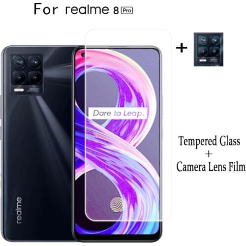 4 in1 Glass For Realme 8 Pro Screen Protector For Realme 8 Pro Tempered Glass Protective Phone Film For Realme 8 Pro Glass