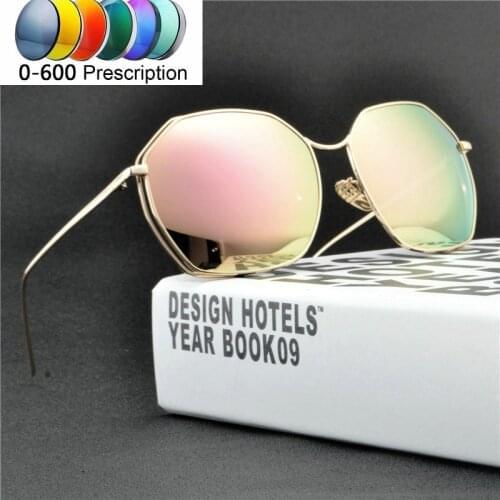 Custom Made Myopia Minus Prescription Polarized Lens Summer Style New Outdoor women Colorful Polarized Sunglasses -1 -1.5TO-6 NX
