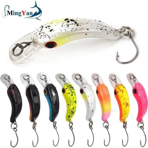 1pcs Floating Minnow Fishing Lure 4cm 1.3g Mini Artificial Hard Bait Sharp Hook Crankbait Wobbler Trout Pike Bass Fishing Tackle
