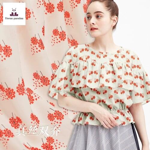 100% mulberry silk double joe fabric cloth per meter 16mm 140 cm wide matt clothing dress shirt fabric alibaba express