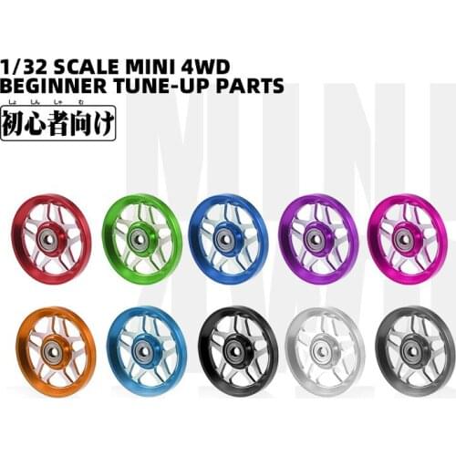 2pcs 19mm Aluminum Guide Wheel Ball Race Rollers for Tamiya Mini 4WD Car Models