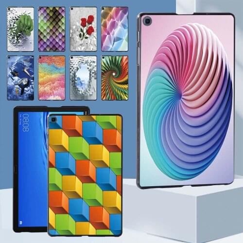 3D Print Series Tablet Case for Huawei MediaPad M5 Lite 10.1"/MediaPad M5 10.8" High Quality Plastic Durable Hard Back Shell