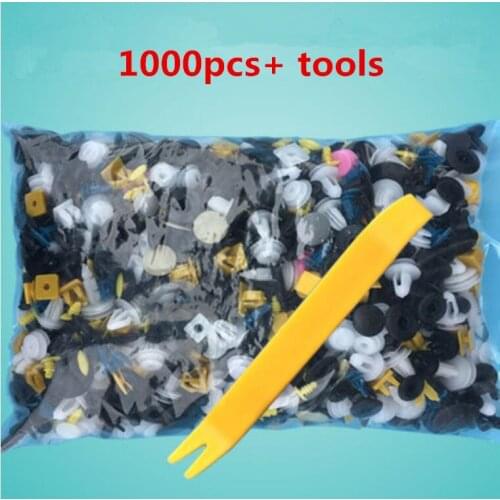 500PCS Universal Hole Car Fastener 30 Kinds Mixed Plastic Clips Fender Bumper Door Plank Fixed Retainer Rivets Auto Fasteners