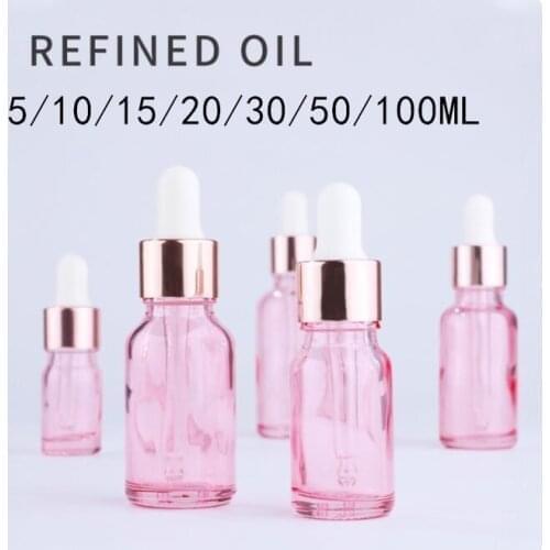 800pcs Hot Sale 5 -100ml Purple Pink Glass Dropper Bottle Jars Vials With Pipette For Cosmetic Perfume Essential Oil Bottles