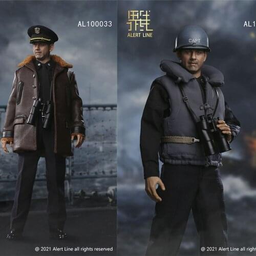 AL100033 1/6 U.S. Navy Destroyer Commander 12" Full Set Male Action Figure Model In Stock