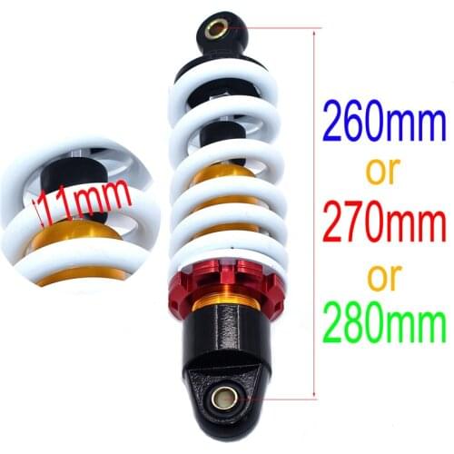 260mm 270mm 280mm 10" Shock Absorber Rear Suspension For Motorcycle Dirt Pocket Bike Quad
