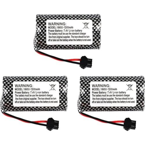 Lipo battery for Watch Gesture Sensing Twisted RC stunt car RC Cars trucks boats toys parts 7.4V 1300mah 2S SM-3P Plug battery