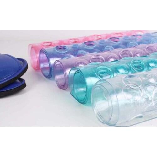 Large Hollow Round Hole Anti-Slip Mat PVC Floor Mat Shower Carpet Hotel Toilet Doormat Transparent Candy Color Shower Room Rugs