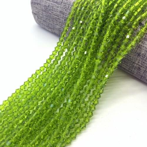 100pcs 4mm Bicone Austria Crystal Beads charm Glass Bead Loose Spacer Bead for DIY Jewelry Making#JJ23